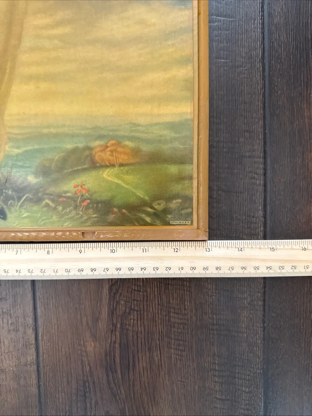 Vintage 2 Decopage On Wood W/hooks -Blue Boy (Gainsborough) & Pinkie (Lawrence)